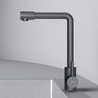 F85B05022 X-Joy S, смеситель для кухни с L-изливом, черный — фото 4, Смесители для кухни