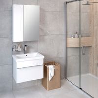 Тумба подвесная AXIOMA 60 /1 ящ/ AQUA DE MARCO 2060WGAXI/H — фото 6, Тумбы под раковину