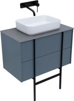 Тумба под раковину Allen Brau Reality 80 1.32005.BGM синий матовый — фото 2, Тумбы под раковину