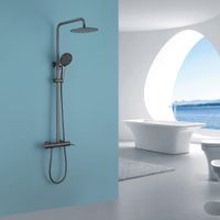 Товар: Душевая стойка ABBER Emotion AF8816NGL с изливом, никель - фото 2 Душевая стойка ABBER Emotion AF8816NGL с изливом, никель — фото 2, Душевые стойки