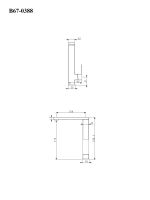 BOND Smart B67-0388 Смеситель однорычажный без донного клапана для раковины, черный матовый — фото 14, Смесители для раковины
