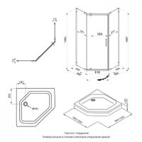 Товар: ДШ "Дека-Блэк", 90х90, пятиуг., (2 места) арт-Щ0000059783 - фото 1 ДШ "Дека-Блэк", 90х90, пятиуг., (2 места) арт-Щ0000059783 — фото 1, Душевые уголки трапеция