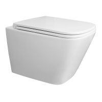 Сет: Инсталляция для подвесного унитаза AZARIO NEW 3/6л + Унитаз Azario Teramo, подвесной, безободковый, смыв "Скрытое Торнадо", сиденье микролифт + Клавиша смыва, оружейная сталь арт-AZ-501A+AZ-0052-UQ3+AZ-003.08 — фото 5, Комплекты унитаз + инсталляция