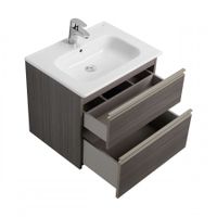 Тумба под раковину Roca The Gap 60 городской дуб 2 ящика арт-A857397402 — фото 3, Тумбы под раковину