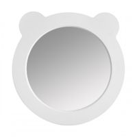 Зеркало КАСПЕР МИШКА , круглое, белый матовый 1A283302CRE20 — фото 1, Зеркала в ванную комнату