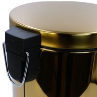 GIFORTES Ведро д/мусора 5 литров круглое, с крышкой SOFT CLOSE, золото арт-32673 — фото 7, Мусорные ведра