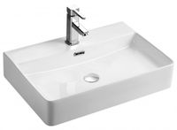 Раковина накладная Azario 600x420x130 прямоугольная, белый арт-AZ-2173 SP — фото 6, Раковины накладные