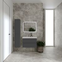 Шкаф-пенал VIANT СОФИЯ 30 подвесной графит арт-VSOF300G-PENR — фото 3, Пеналы для ванной комнаты