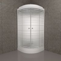 ДК Полосы 90*90 А (7 мест+сифон D90) арт-Щ0000061842 — фото 12, Душевые кабины