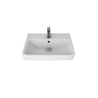 Q, 55 см, мебельный умывальник, керамический, Dreja арт-195476 — фото 1, Раковины подвесные