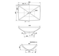 Раковина Scarabeo KYLIS накладная без перелива без отверстий цвет белый арт-8046 — фото 5, Раковины накладные