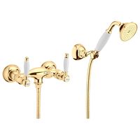 Смеситель для душа Webert Dorian , золото арт-DO760101010 — фото 1, Смесители для душа с лейкой