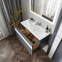 Товар: Комплект мебели для ванной Бриклаер БЕРЛИН 100SB, оникс серый - фото 7 Комплект мебели для ванной Бриклаер БЕРЛИН 100SB, оникс серый — фото 7, Комплекты мебели для ванной