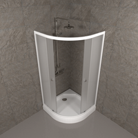 ДО Вельвет 80*80 А (3 места+сифон D90) арт-Щ0000064624 — фото 5, Душевые уголки четверть круга