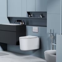 Унитаз ABBER Ultra подвесной белый с ультратонким ободком арт-AC1302 — фото 3, Подвесные унитазы