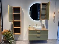 Шкафчик ORKA Salerno 30 подвесной, цвет Sardinia, ручка золото 3005749 — фото 4, Шкафы для ванной