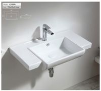 Раковина Azario 79,5х47,5х21 подвесная, белый арт-AZ-40094 — фото 1, Раковины подвесные