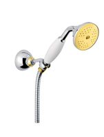 Душевой гарнитур Webert Shower Set AC0704017, хром/золото — фото 1, Душевые гарнитуры на держателе
