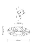 Настенный светильник (бра) Maytoni арт-MOD233WL-L11BS3K — фото 1, Бра