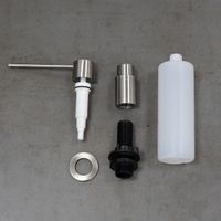 Expert Дозатор для жидких моющих средств, врезной, сталь, LM, арт-LM8203S — фото 3, Дозаторы для кухонных моек