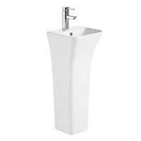 Раковина напольная Azario FRETTA SQUARE 340х340х835 отдельностоящая арт-AZ-515 — фото 3, Раковины напольные