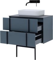 Тумба под раковину Allen Brau Reality 80 1.32005.BGM синий матовый — фото 7, Тумбы под раковину