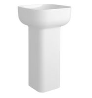 Колонна SIMAS BALLOON напольная цвет белый CN401 слив в пол — фото 1, Консоли для раковины