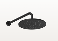 Верхний душ, Gessi, Origini, тип установки-настенный, размер душевого диска, мм-250*250, форма-круглая, держатель-в комплекте, размер держателя, мм-389, цвет-Black XL арт-66148.299 — фото 2, Верхние души