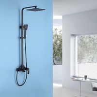 Товар: Душевая стойка ABBER Wasserfall AF8616BL с изливом, черный матовый - фото 2 Душевая стойка ABBER Wasserfall AF8616BL с изливом, черный матовый — фото 2, Душевые стойки