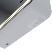 Шкаф зеркальный Lemark ELEMENT 70х80 см 2-х дверный, с подсветкой, с розеткой, цвет корпуса: Белый арт-LM70ZS-E — фото 2, Зеркальные шкафы в ванную