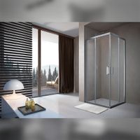 Душевой уголок Terminus Соренто квадрат 90х90х200, хром 5ES90х90C — фото 1, Квадратные душевые уголки