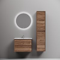 Тумба подвесная SANCOS Marmi 2.0 690х445х520 с двумя ящиками оснащенными доводчиками скрытого монтажа, дуб чарльстон, арт.MR2.070ECH — фото 4, Тумбы под раковину