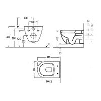 Товар: SMART Подвесной унитаз с сиденьем-микролифт SM12+BETA SLIM SM12SL - фото 6 SMART Подвесной унитаз с сиденьем-микролифт SM12+BETA SLIM SM12SL — фото 6, Подвесные унитазы