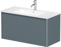 Тумба под раковину Allen Brau Gravity 100 1.370018.BGM синий матовый — фото 8, Тумбы под раковину