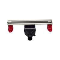 Желоб BERGES водосток SUPER Slim 500, хром глянец, S-сифон D50 H60 боковой арт-091178 — фото 8, Душевые лотки