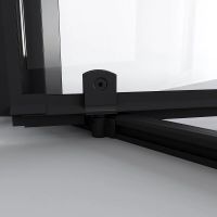 Душевое ограждение Niagara Nova (80х80х195) квадрат,черный матовый,дверь распашная,стекло прозрачное,2 места арт-NG-85-8AB-A80B-34 — фото 9, Квадратные душевые уголки