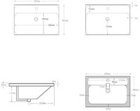 Тумба с раковиной Aquanet Слим 60 напольная 2 ящ. цв.белый сатин арт-00348178 — фото 11, Тумбы с раковиной