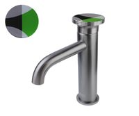 Смеситель для раковины Bronze de Luxe , графит/зеленый арт-9009GM-G — фото 1, Смесители для раковины