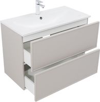 Тумба под раковину Aquanet Арт 90 бежевый арт-00343968 — фото 2, Тумбы под раковину