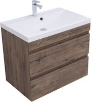 Тумба с раковиной Aquanet Нота new 75 цв.дуб веллингтон табак 00335876 — фото 6, Тумбы с раковиной