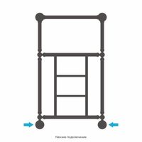 Товар: Полотенцесушитель водяной Сунержа Ренессанс 1452 860x500 Матовый чёрный 31-0282-8650 - фото 3 Полотенцесушитель водяной Сунержа Ренессанс 1452 860x500 Матовый чёрный 31-0282-8650 — фото 3, Водяные полотенцесушители