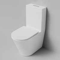 Унитаз напольный Grossman (640х360х835) безободковый,белый матовый с тонкой крышкой,микролифт,смыв торнадо,2 места арт-GR-4458MSQ — фото 4, Напольные унитазы