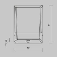 Настенный светильник (бра) Outdoor O448WL-L9GF3KSR — фото 13, Уличное освещение