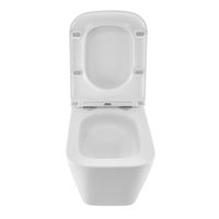 Унитаз подвесной Azario PRO 340х490х350 безободковый, слив "скрытое Торнадо", в комплекте с быстросъемным сидением микролифт (PRO-002 UQ3) арт-PRO-0002 UQ3 — фото 3, Подвесные унитазы