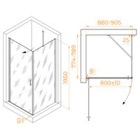Товар: Душевой уголок RGW LE-034 (LE-003 + Z-14) 900x800 351203498-11 - фото 1 Душевой уголок RGW LE-034 (LE-003 + Z-14) 900x800 351203498-11 — фото 1, Душевые уголки