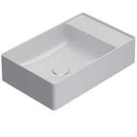 Раковина GLOBO T-EDGE на столешницу с одним намеченным отверстием цвет белый TE055BI — фото 1, Раковины