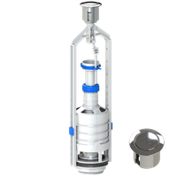 KK-POL ZSB/210/0.1/T Сливной механизм однорежимный с stop, высота 330-450 мм — фото 1, Комплектующие