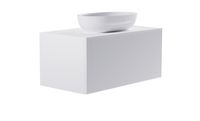 Товар: Тумба М-40 90см 1ящ белый матовый/волна, раковина Атрия бел глянец, столешница Solid бел матовый арт-4631177714870 - фото 5 Тумба М-40 90см 1ящ белый матовый/волна, раковина Атрия бел глянец, столешница Solid бел матовый арт-4631177714870 — фото 5, Тумбы с раковиной