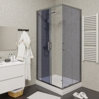 Ограждение VIVA90B N душевое Ceruttispa без поддона (90x90x195) — фото 32, Прямоугольные душевые уголки