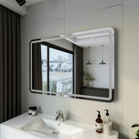 Зеркало Бриклаер Эстель-1 120 с подсветкой LED, на взмах руки арт-4627125414251 — фото 4, Зеркала в ванную комнату